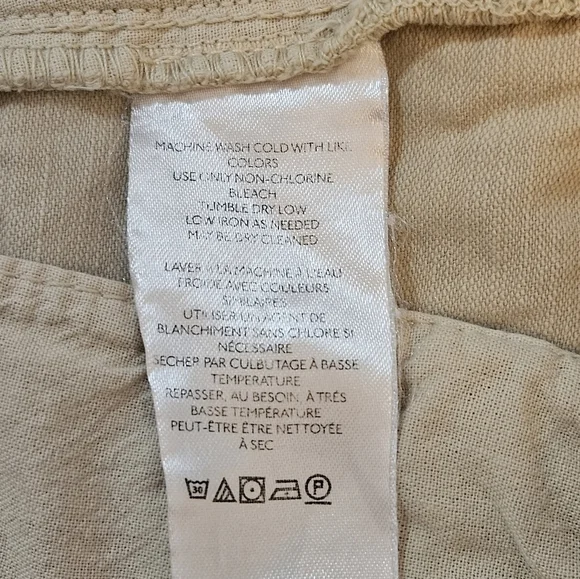 Free People Billie Chino Shorts Pleated Khaki Size 0 - Picture 4 of 9